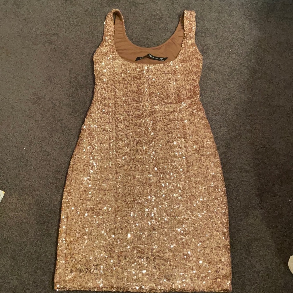 Backstage gold sequin dress size XXS